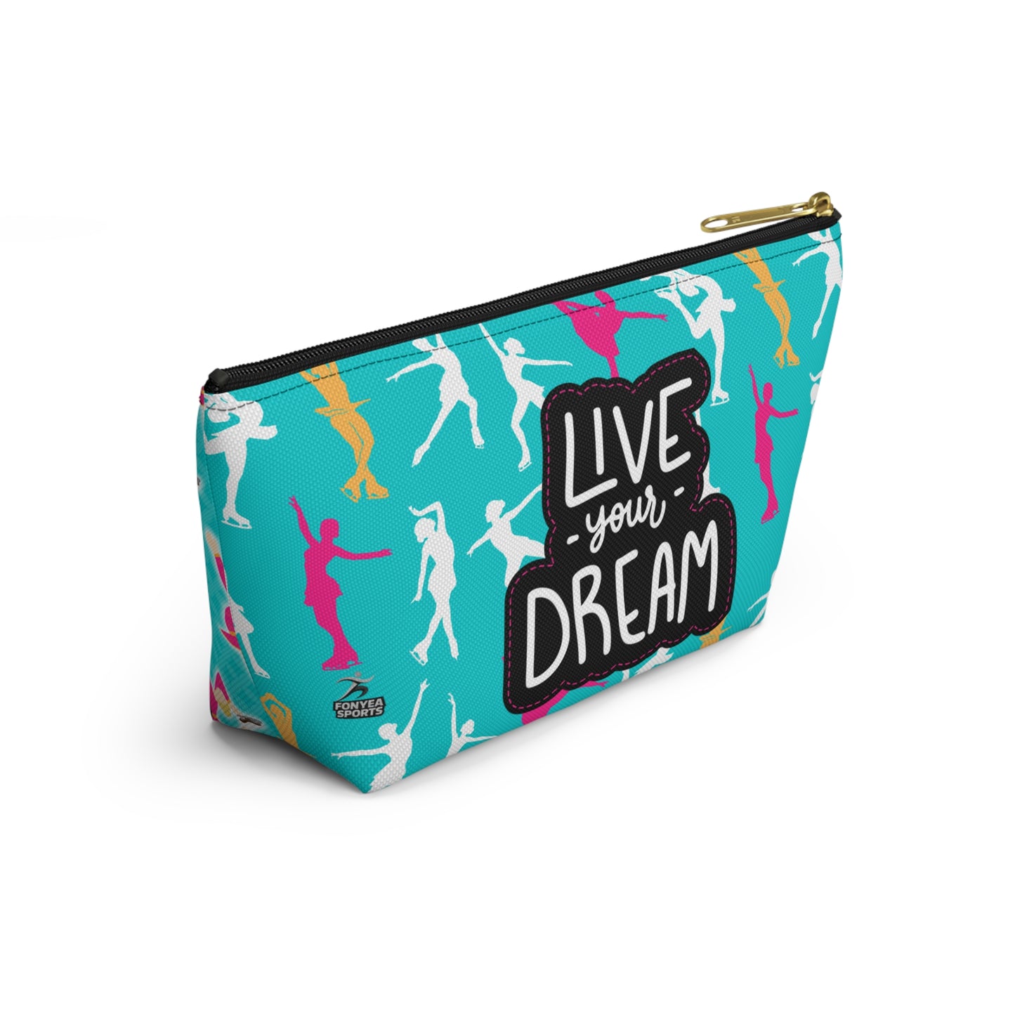 Fonyea Sports Figure Skater Accessory Makeup Pouch Bag