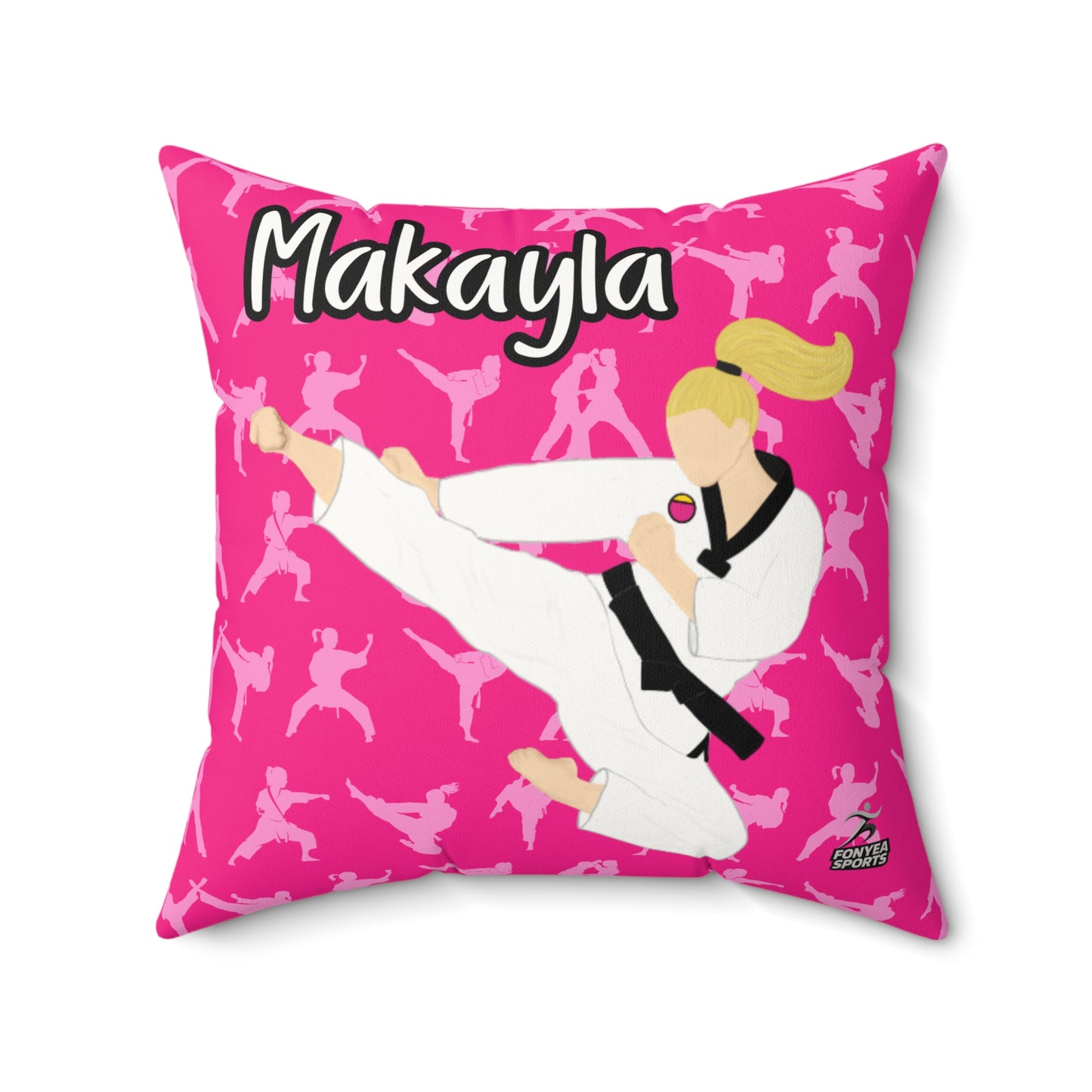 Fonyea Sports Martial Arts Girl Pillow
