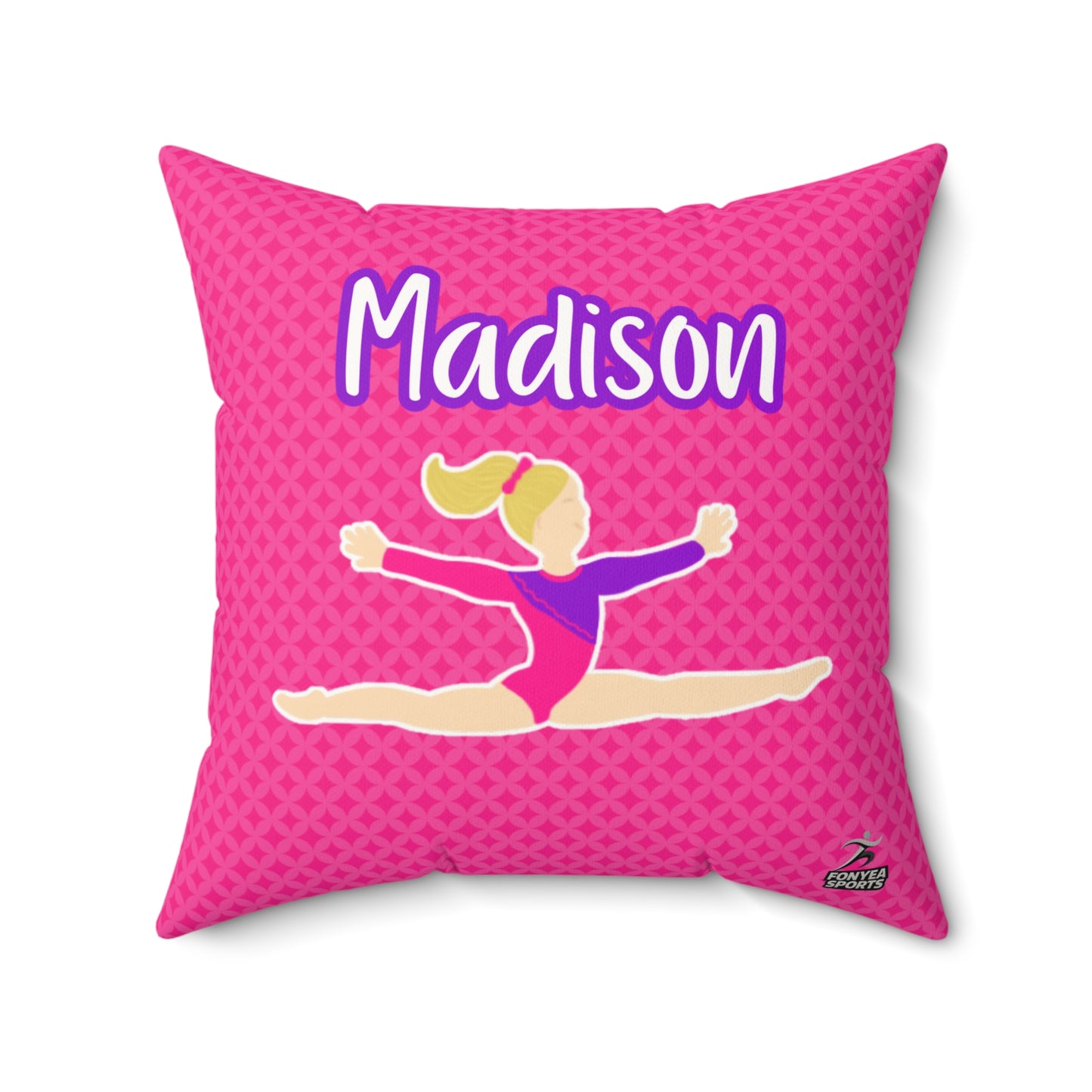 Fonyea Sports Gymnast Pink Pillow