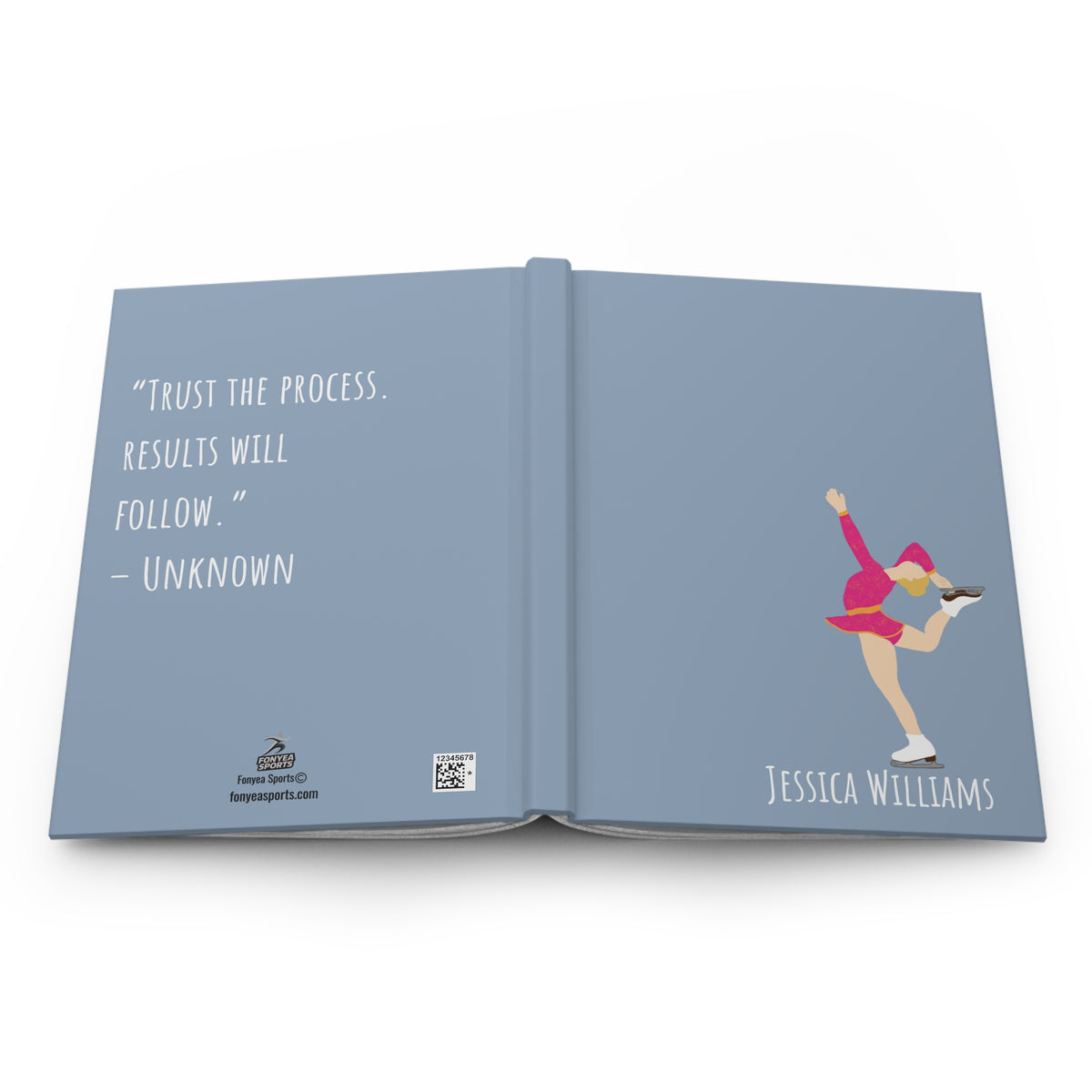 Figure Skater Personalized Blank Lined Journal — Hardback Edition