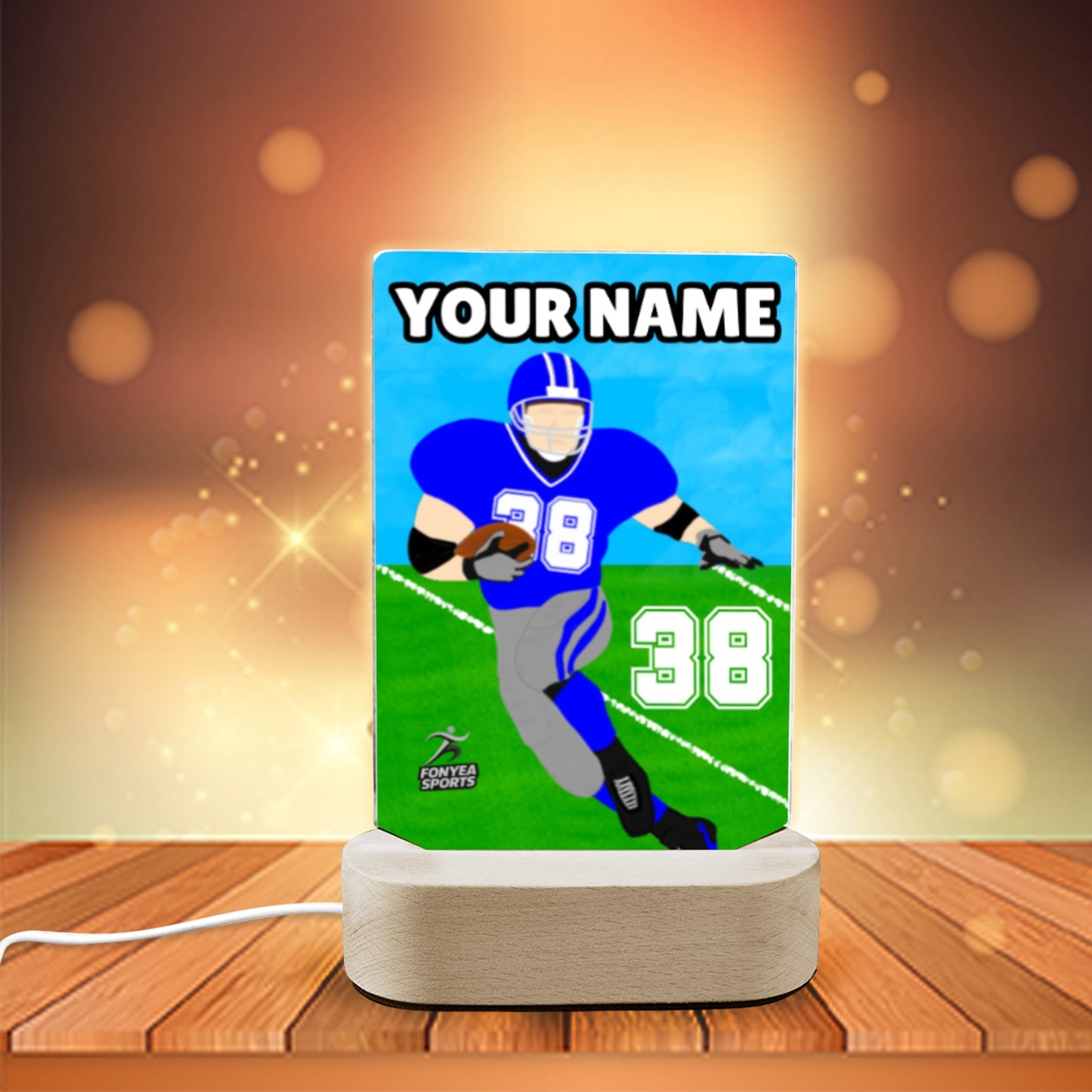 Fonyea Sports Football Acrylic LED Night Light