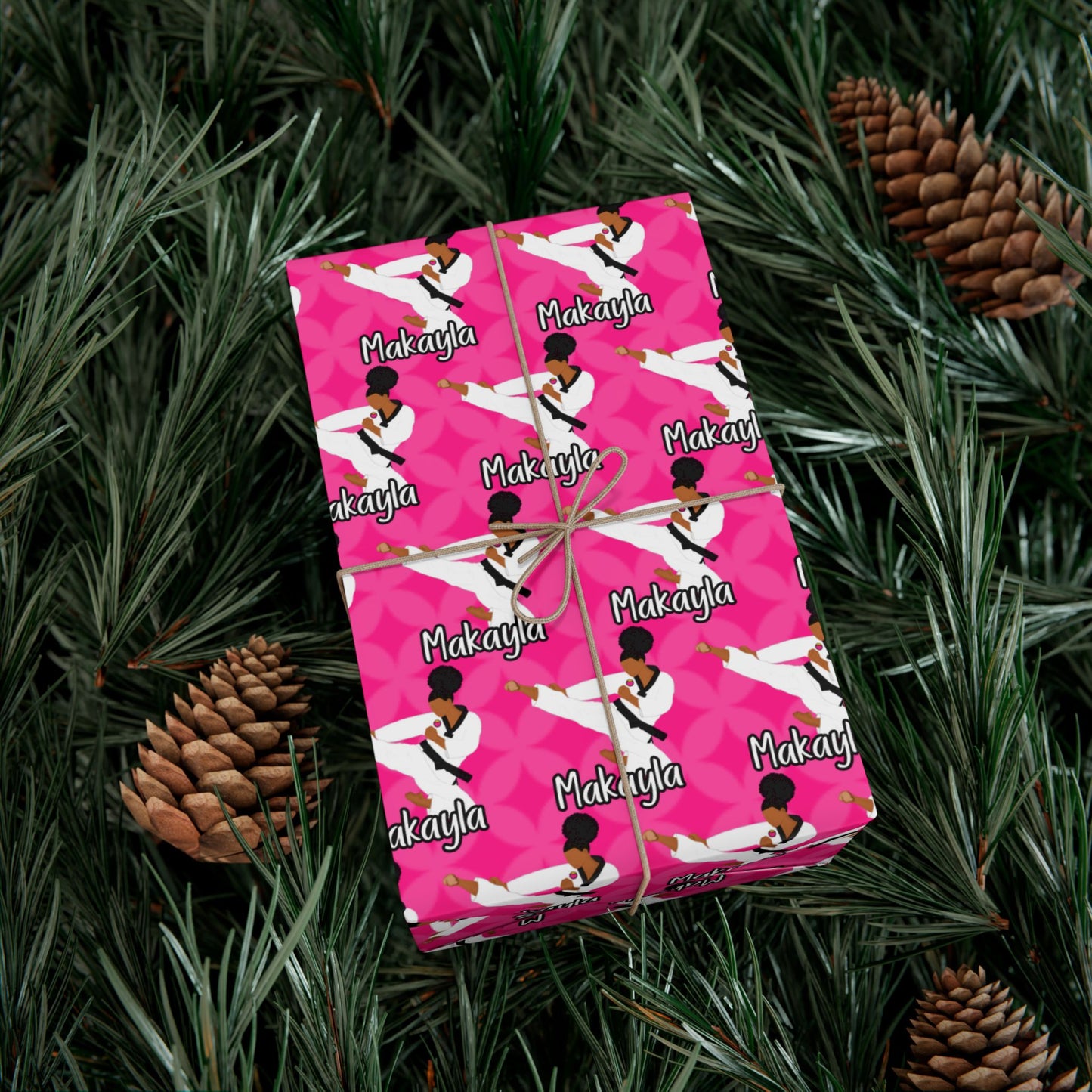 Personalized Martial Arts. Taekwondo, Karate, Judo Wrapping Paper, Fonyea Sports