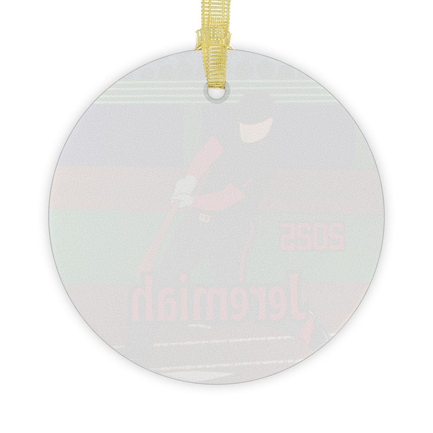 Personalized Baseball Player Glass Ornament, Fonyea Sports