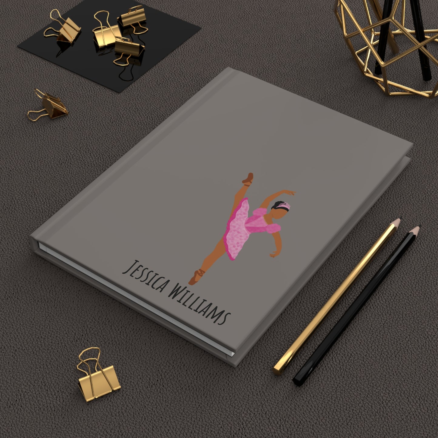 Personalized Ballerina Dancing Hardcover Journal: Dancer Ballet Gift, Fonyea Sports