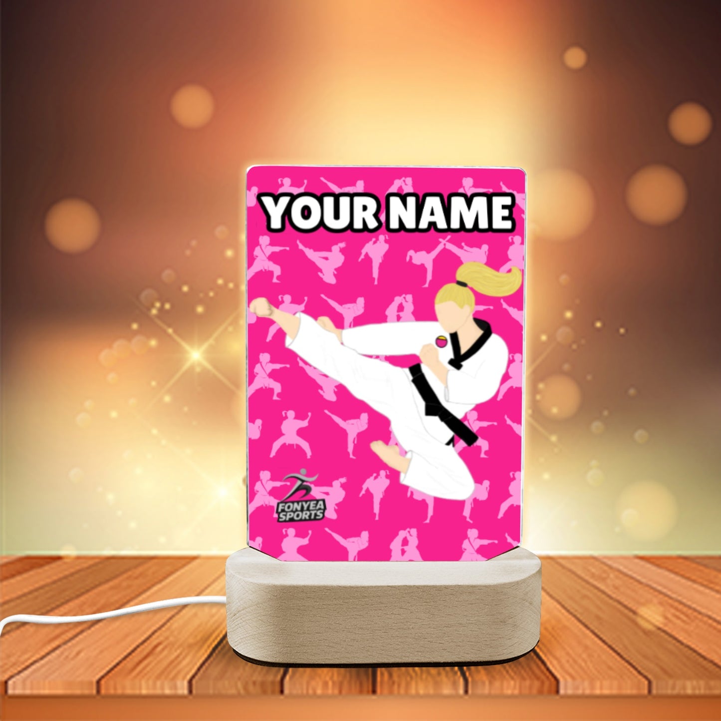 Fonyea Sports Martial Arts Acrylic LED Night Light