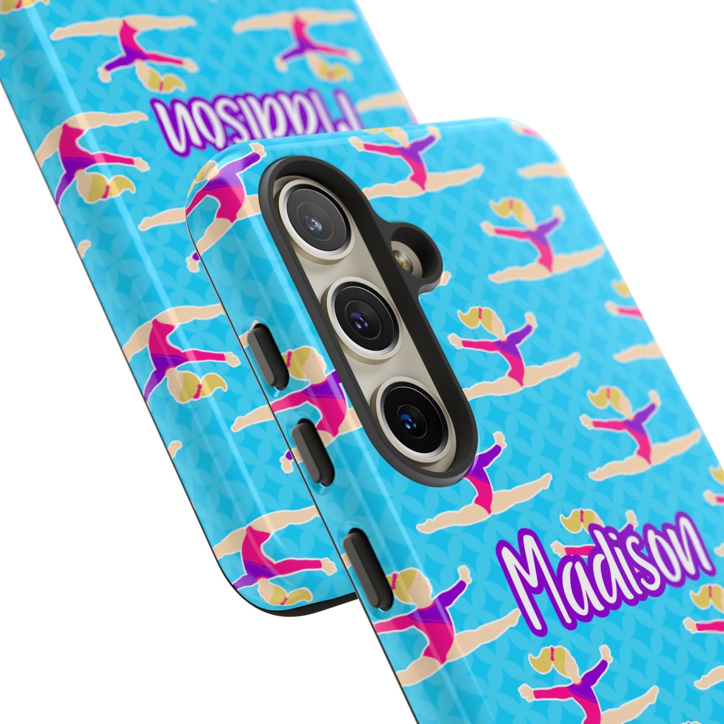 Personalized Gymnast BlueTough Phone Case, Fonyea Sports