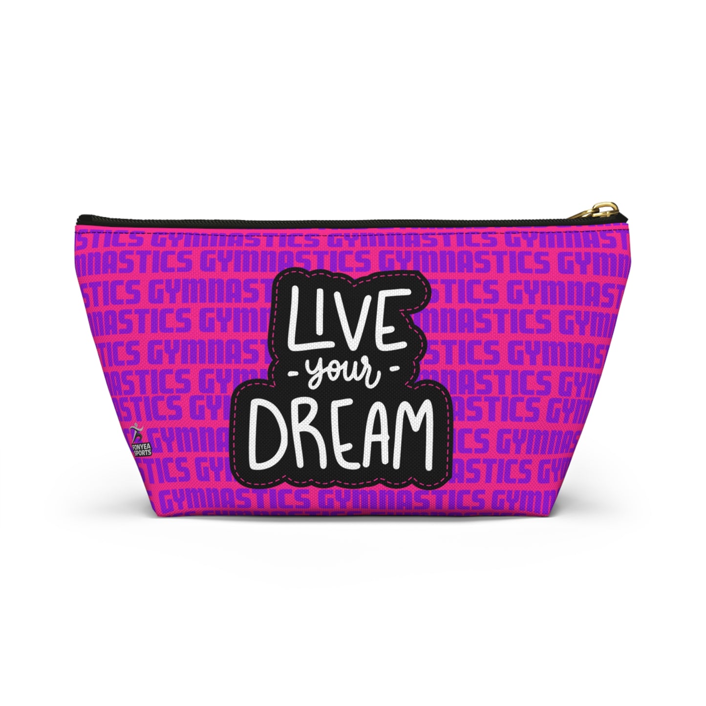 Fonyea Sports Gymnast Pink Accessory Makeup Pouch Bag