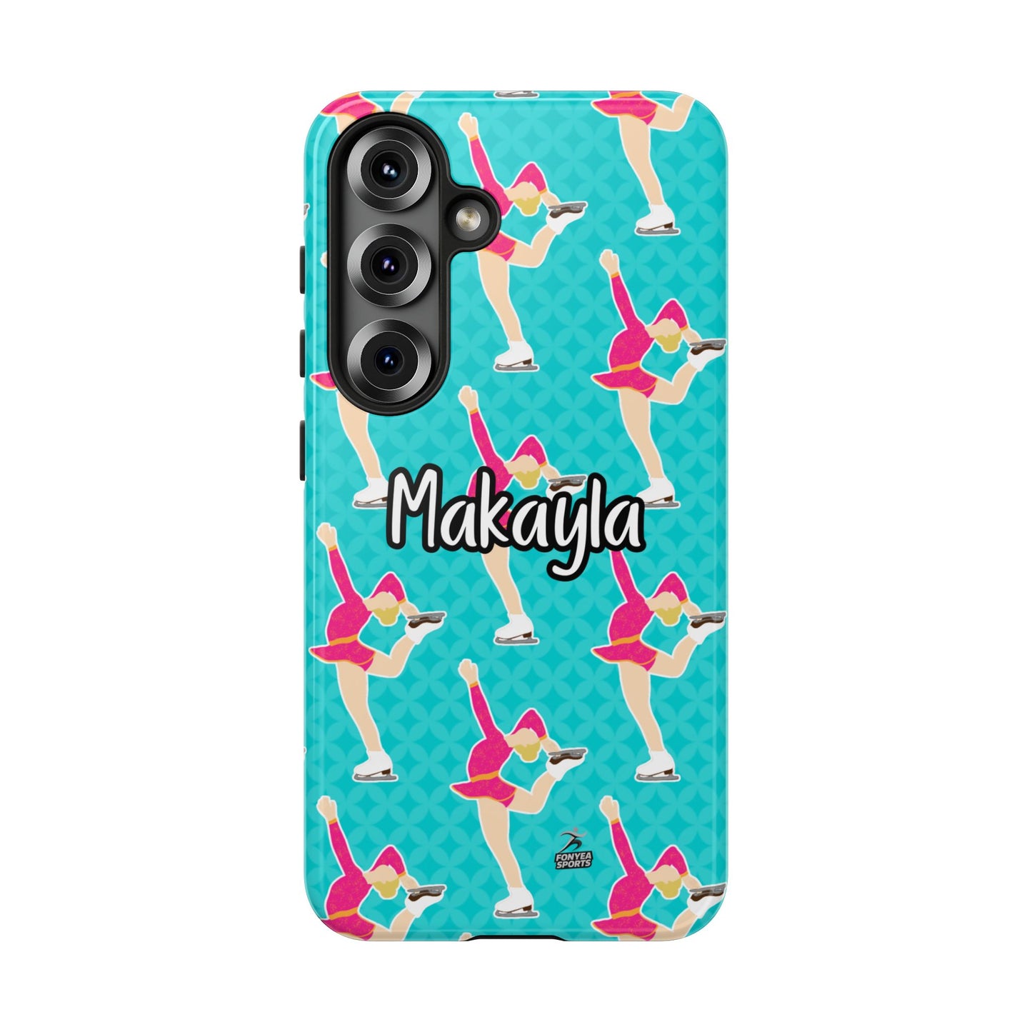 Personalized Figure Ice Skater Girl Tough Phone Case, Fonyea Sports
