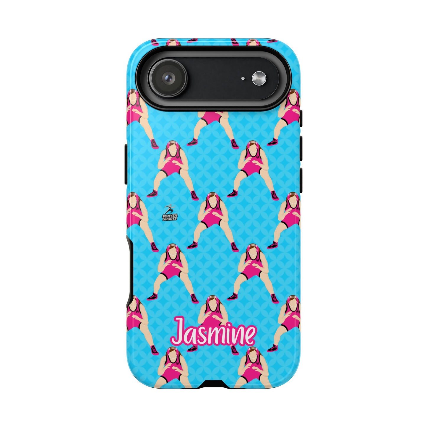 Personalized Wrestler Girl Tough Phone Case, Fonyea Sports