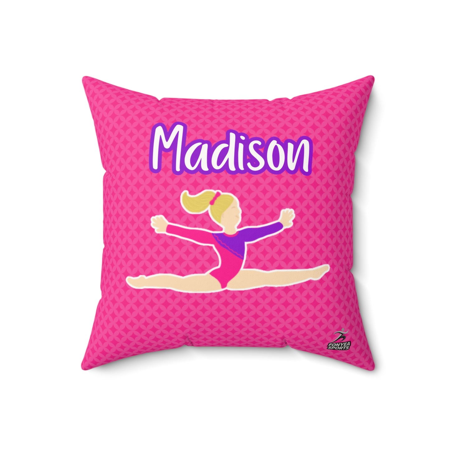 Fonyea Sports Gymnast Pink Pillow
