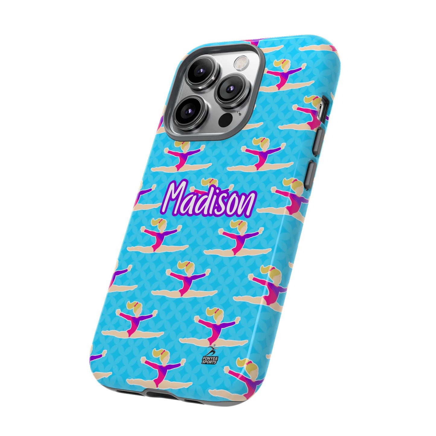 Personalized Gymnast BlueTough Phone Case, Fonyea Sports