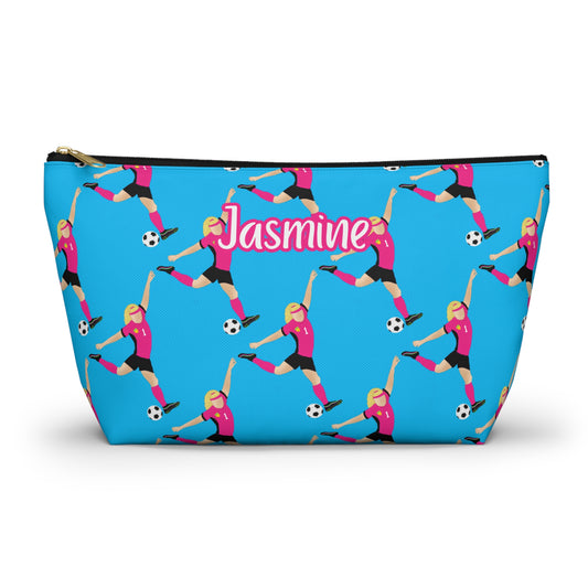 Fonyea Sports Soccer Girl Accessory Makeup Pouch Bag