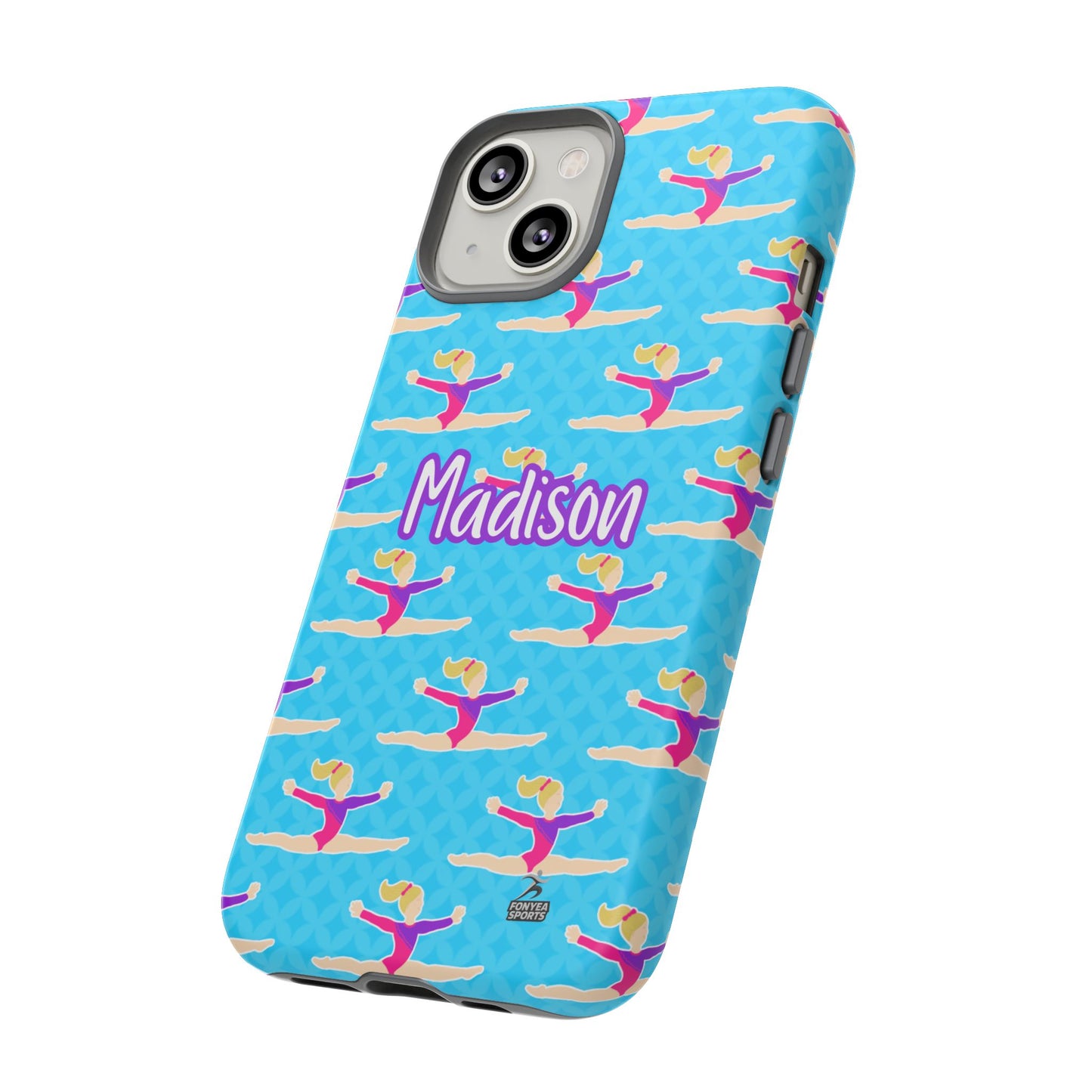 Personalized Gymnast BlueTough Phone Case, Fonyea Sports