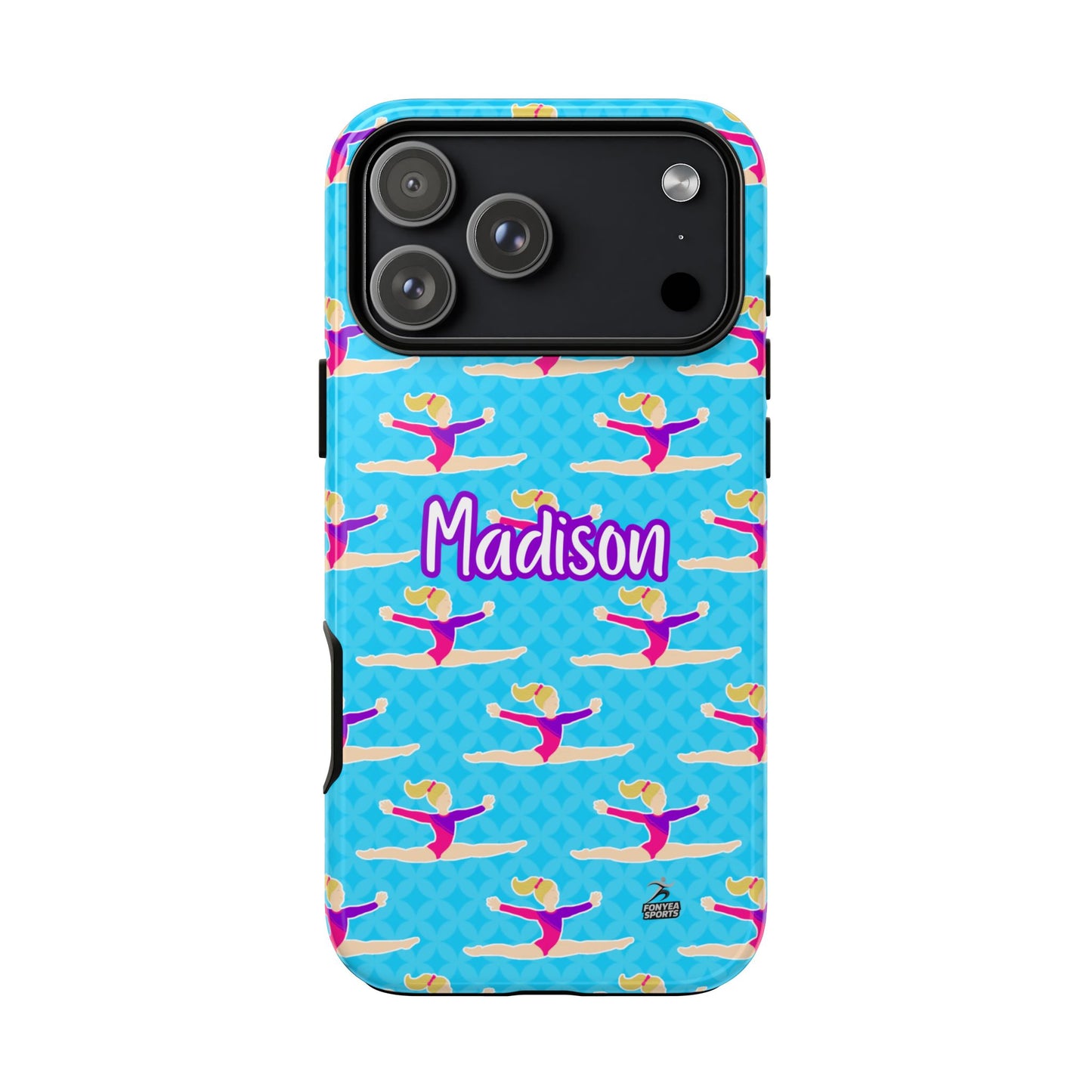 Personalized Gymnast BlueTough Phone Case, Fonyea Sports