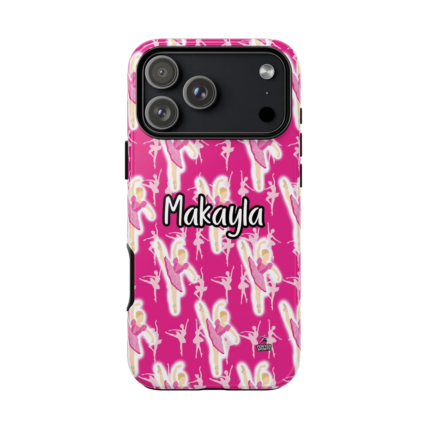 Personalized Ballerina Dancer Tough Phone Case, Fonyea Sports
