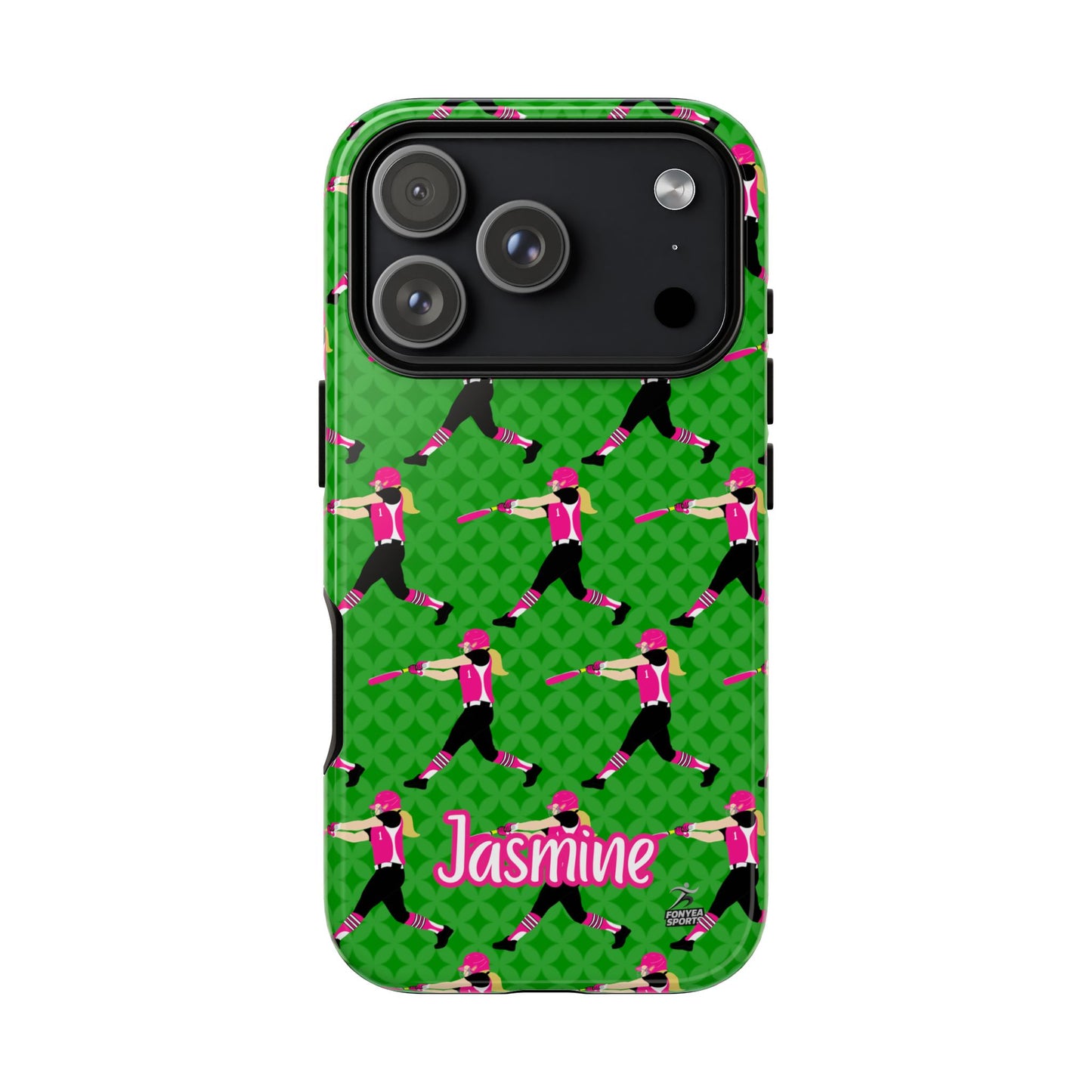 Personalized Softball Girl Tough Phone Case, Fonyea Sports
