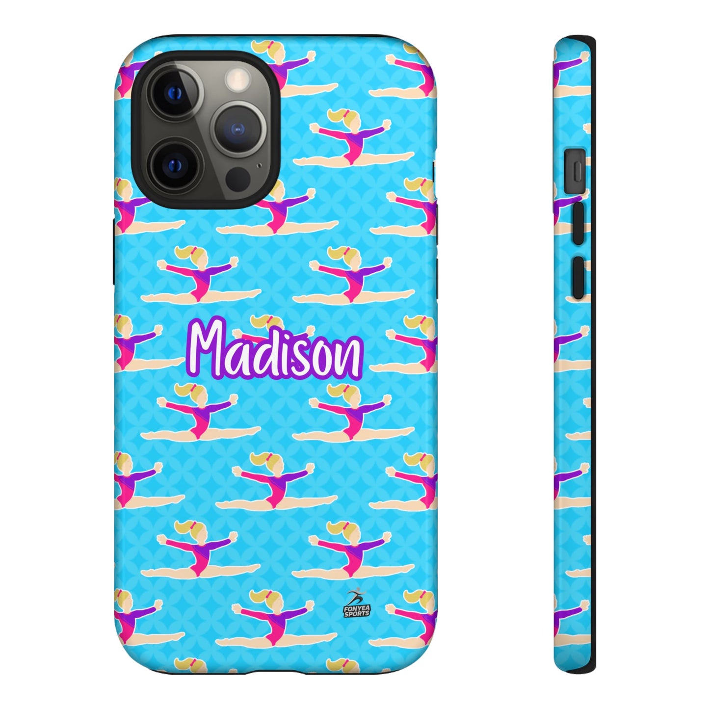 Personalized Gymnast BlueTough Phone Case, Fonyea Sports