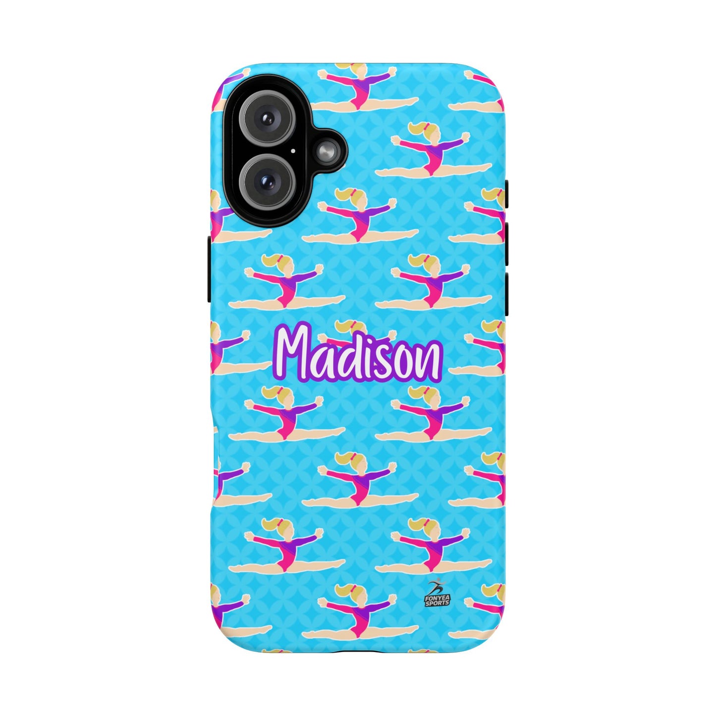 Personalized Gymnast BlueTough Phone Case, Fonyea Sports
