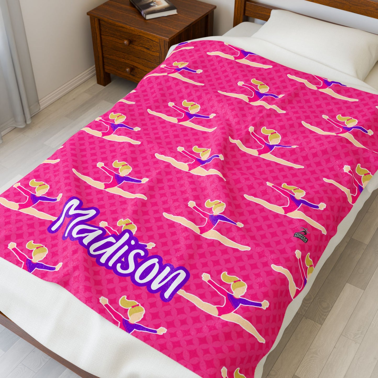 Fonyea Sports Pink Gymnast Blanket (Three Sizes)