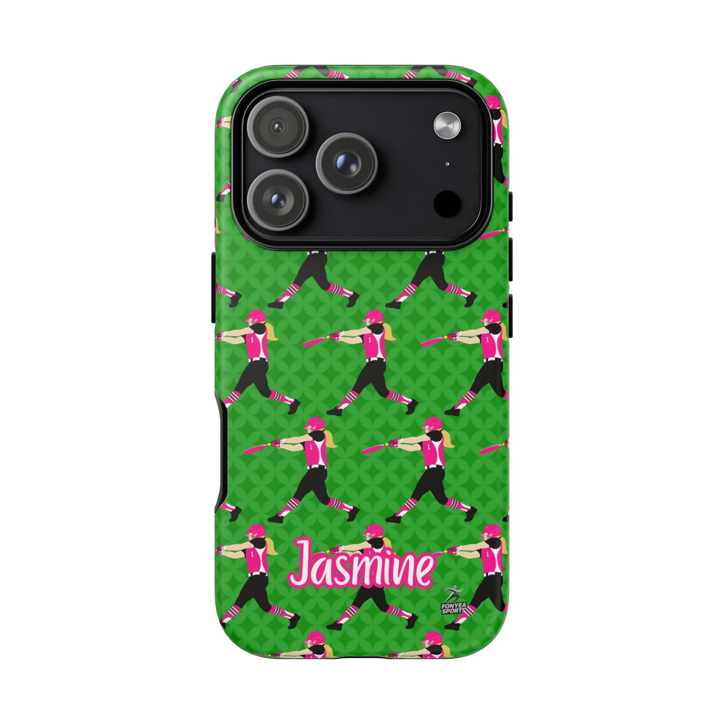 Personalized Softball Girl Tough Phone Case, Fonyea Sports