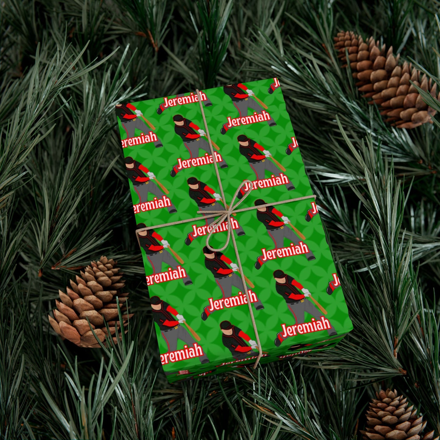 Personalized Baseball Wrapping Paper, Fonyea Sports