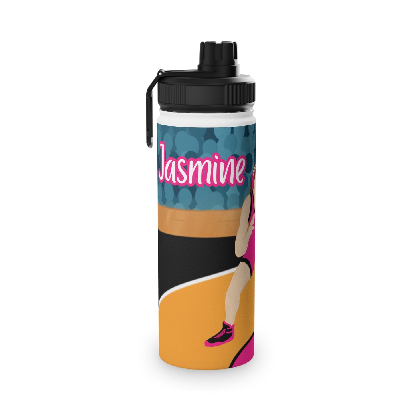 Fonyea Sports Wrestler Girl Stainless Steel Water Bottle