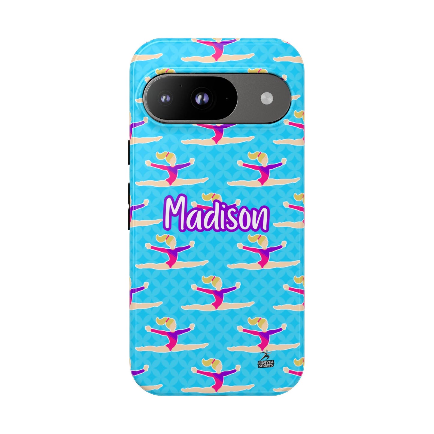 Personalized Gymnast BlueTough Phone Case, Fonyea Sports