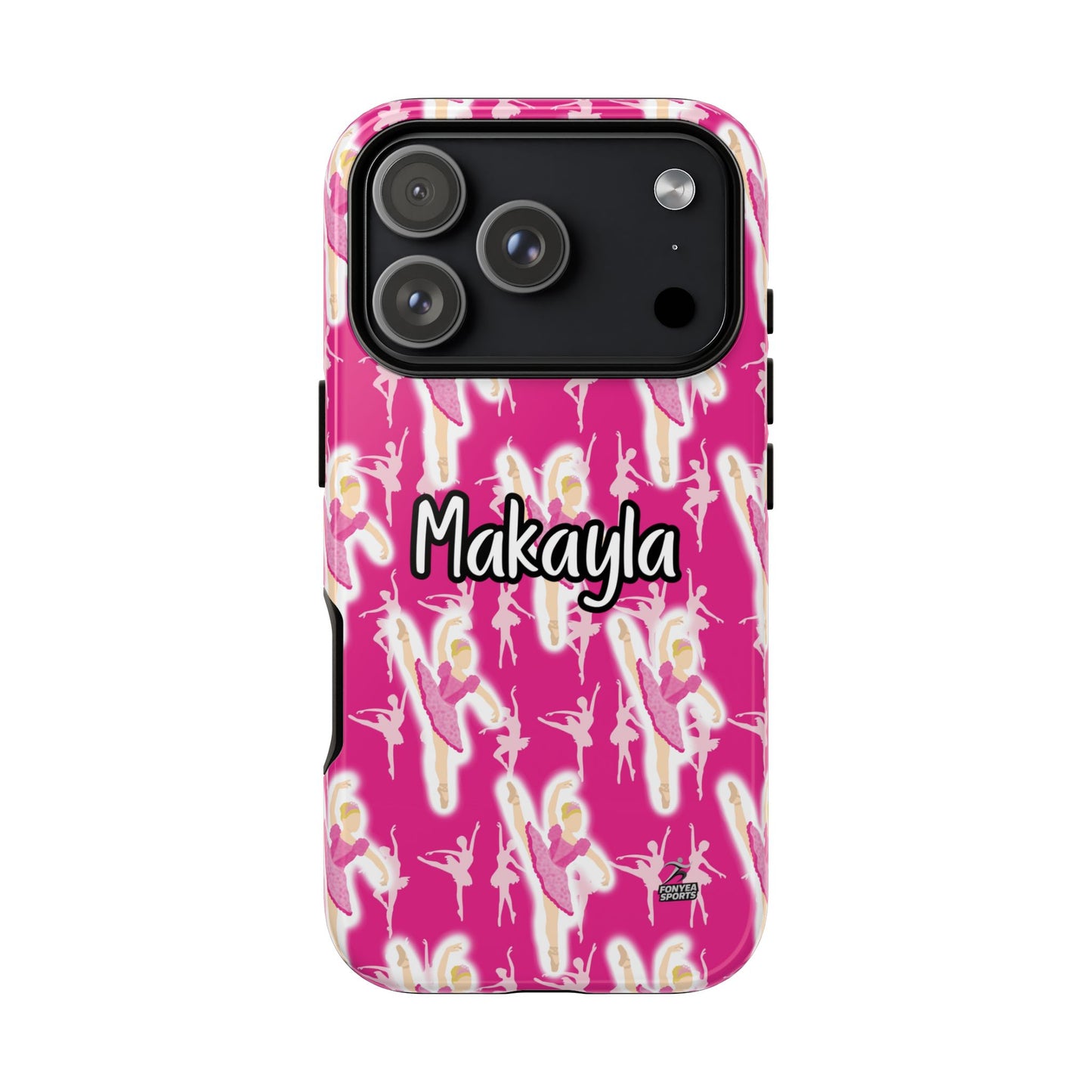 Personalized Ballerina Dancer Tough Phone Case, Fonyea Sports