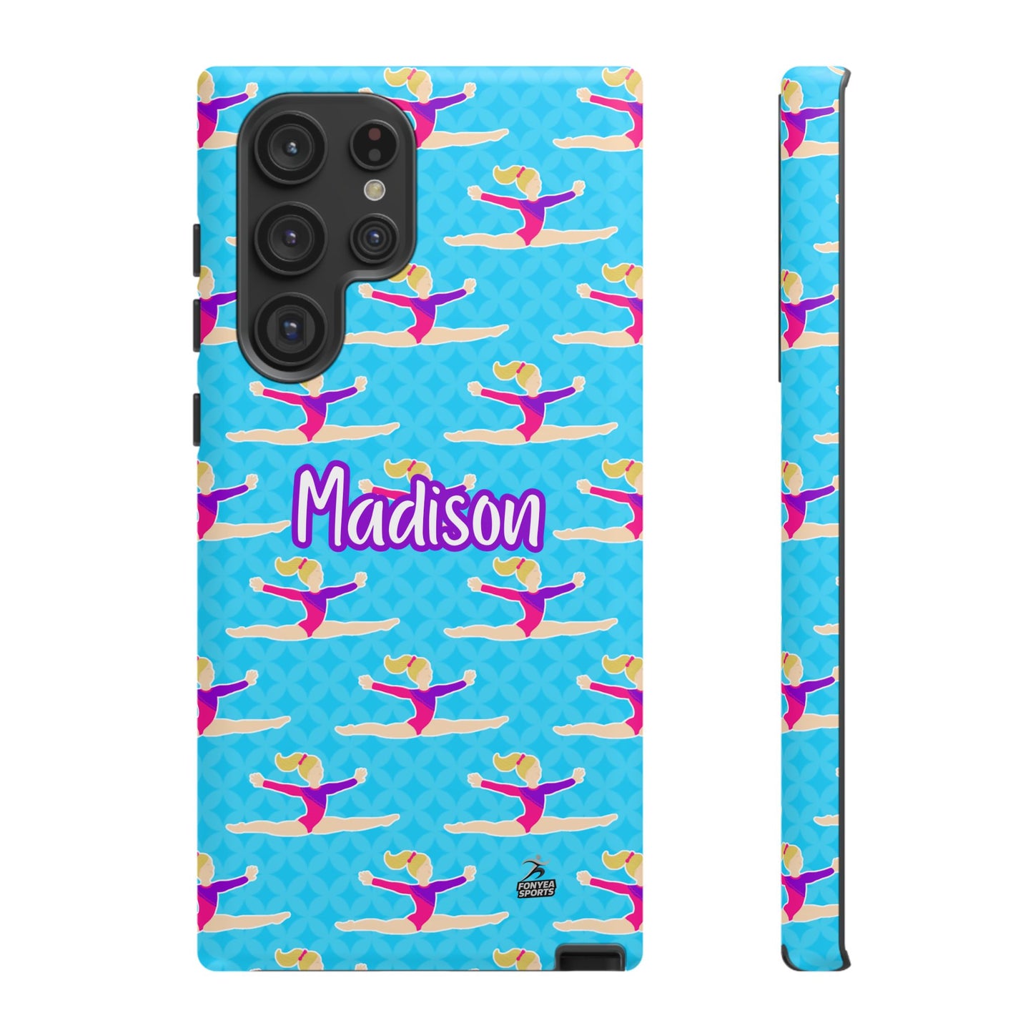 Personalized Gymnast BlueTough Phone Case, Fonyea Sports