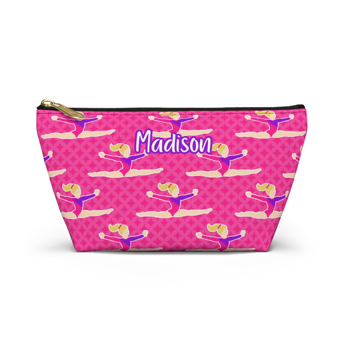 Fonyea Sports Gymnast Pink Accessory Makeup Pouch Bag