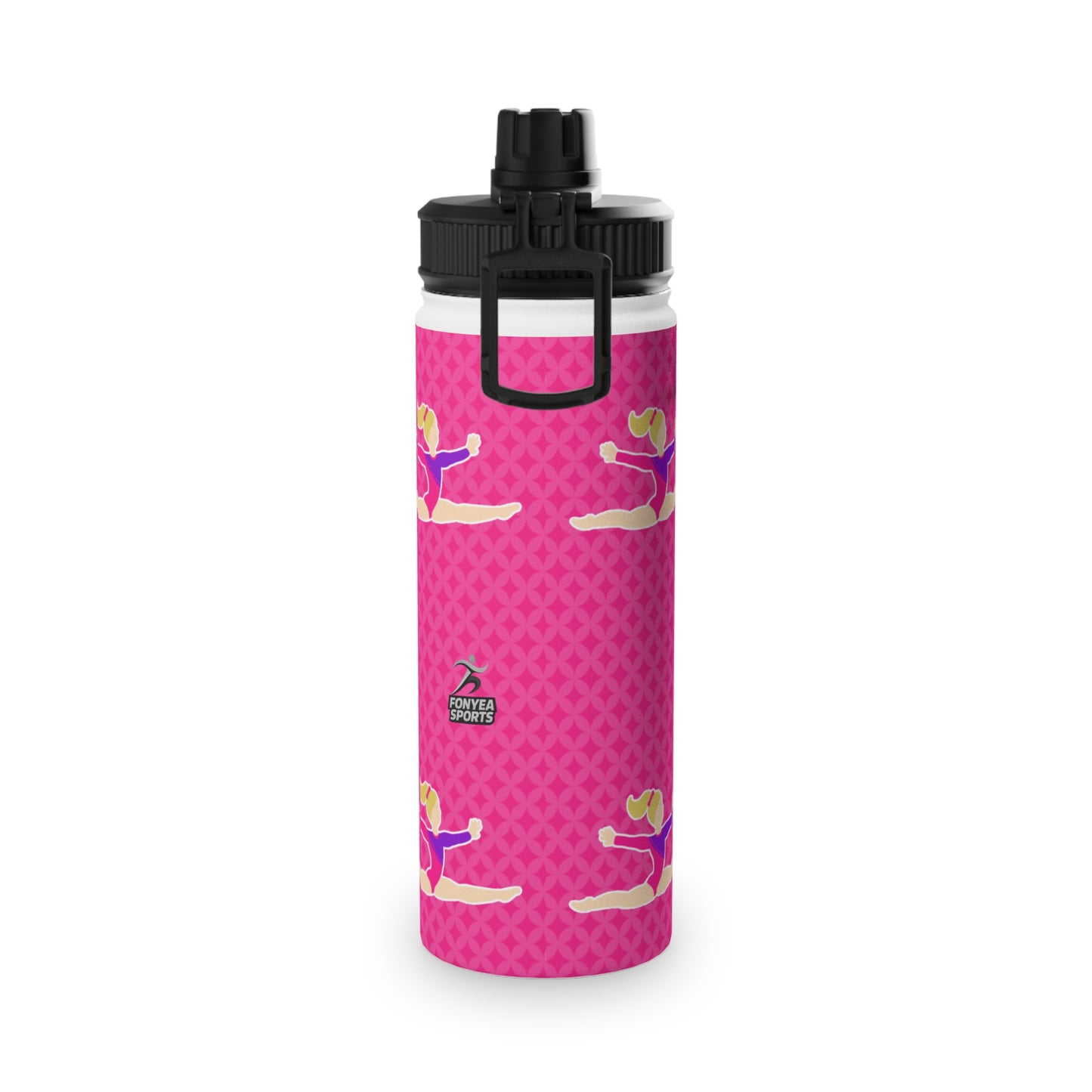 Fonyea Sports Water Bottle Gymnast Pink Personalized