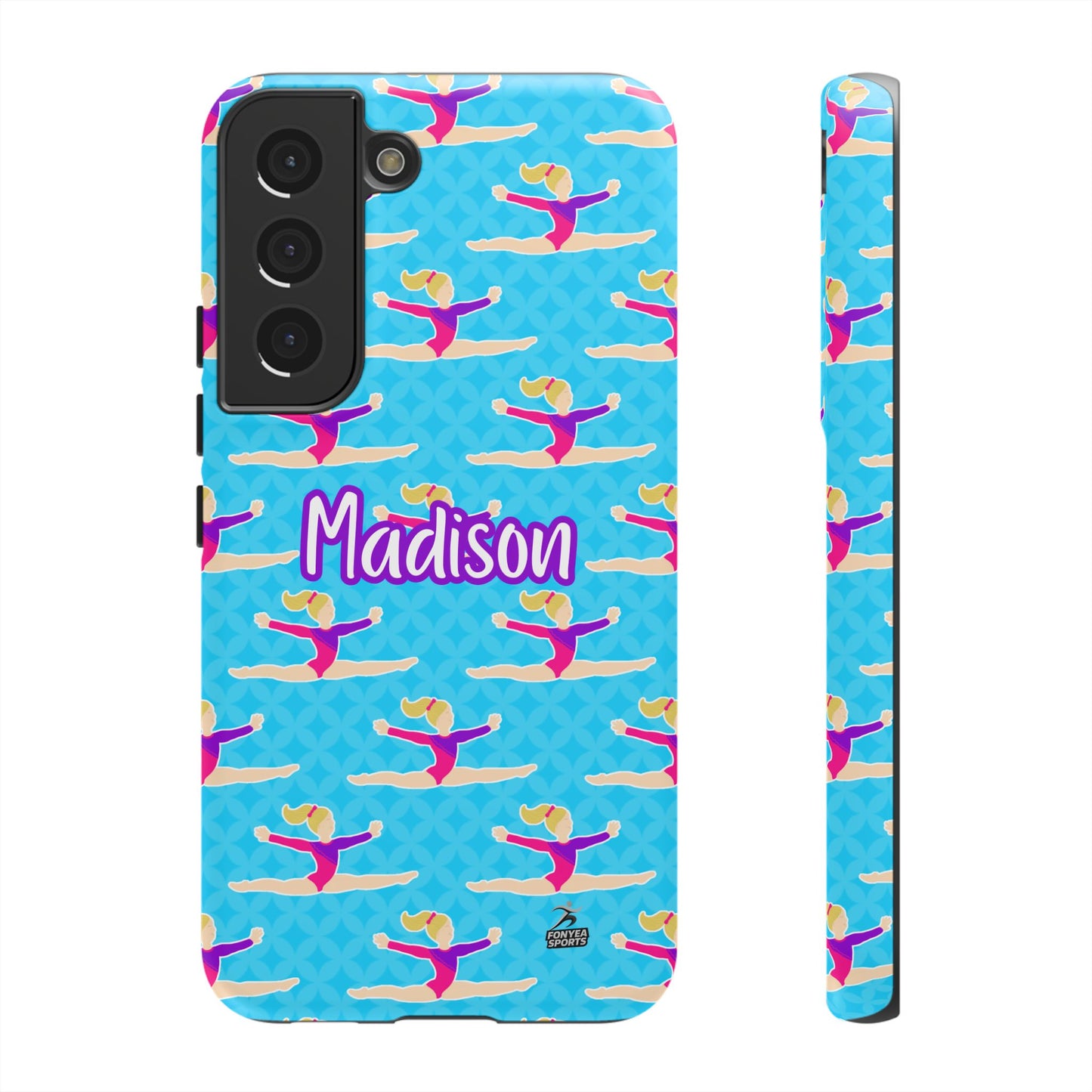 Personalized Gymnast BlueTough Phone Case, Fonyea Sports