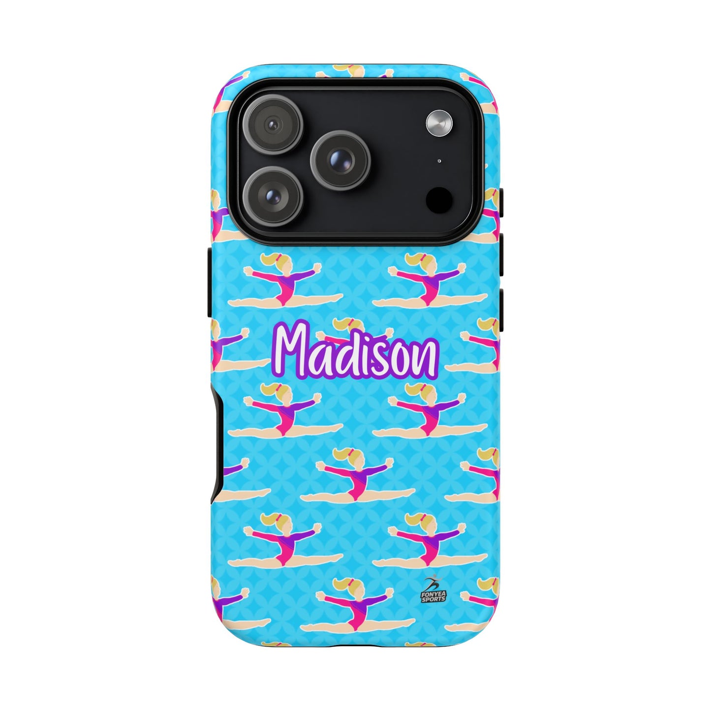 Personalized Gymnast BlueTough Phone Case, Fonyea Sports