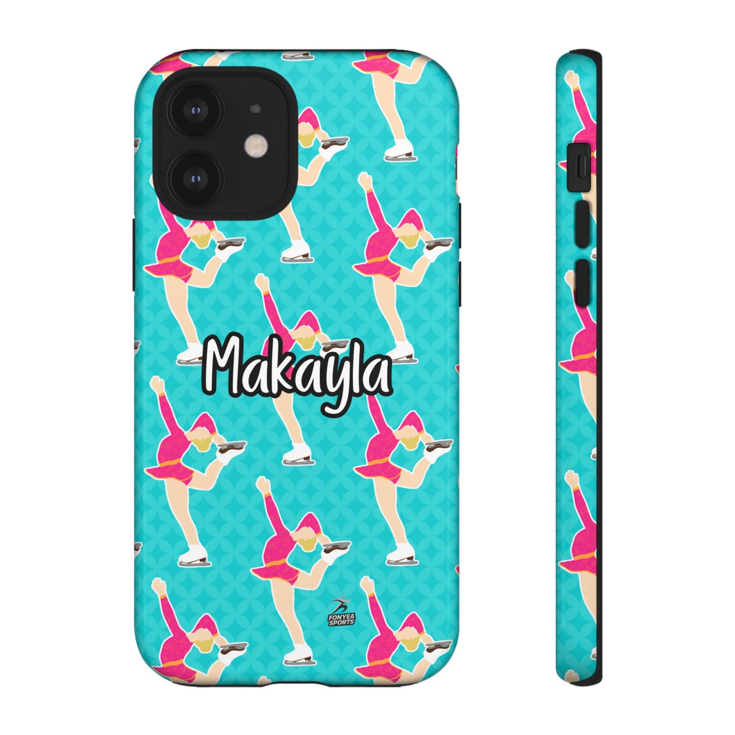 Personalized Figure Ice Skater Girl Tough Phone Case, Fonyea Sports