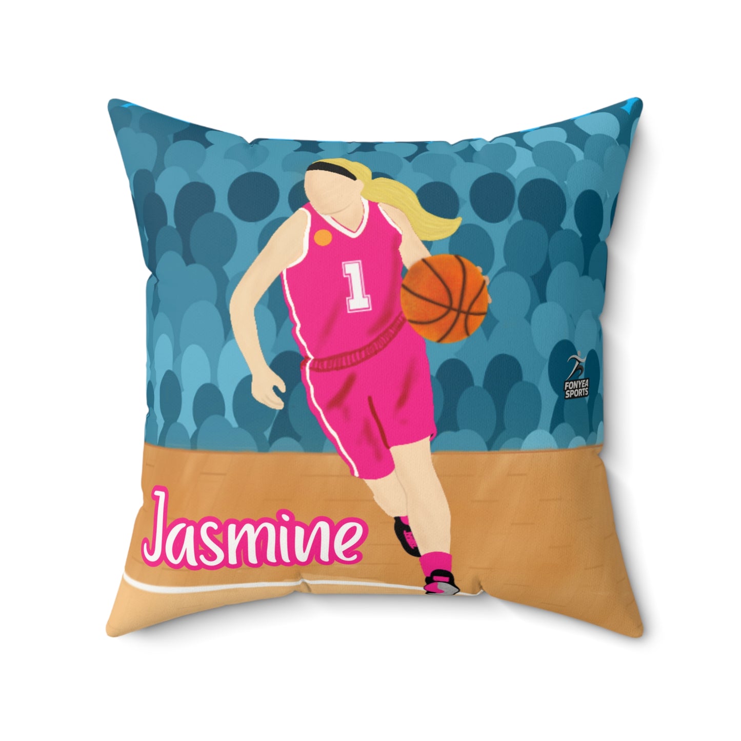 Fonyea Sports Basketball Girl Pillow