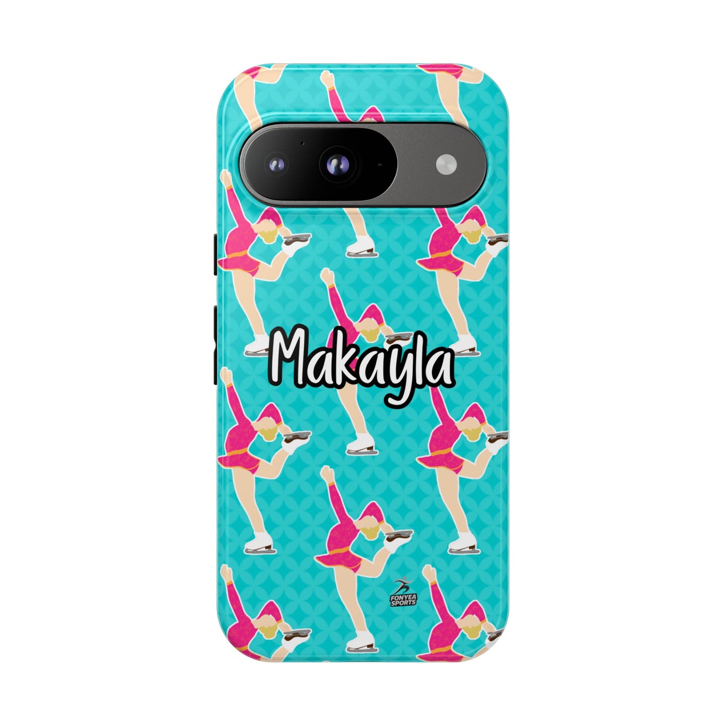Personalized Figure Ice Skater Girl Tough Phone Case, Fonyea Sports