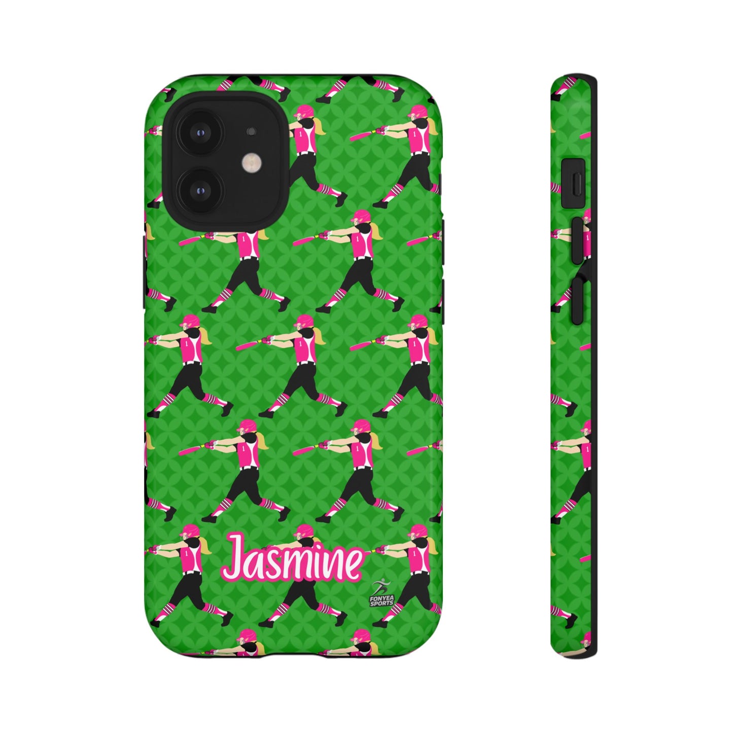 Personalized Softball Girl Tough Phone Case, Fonyea Sports