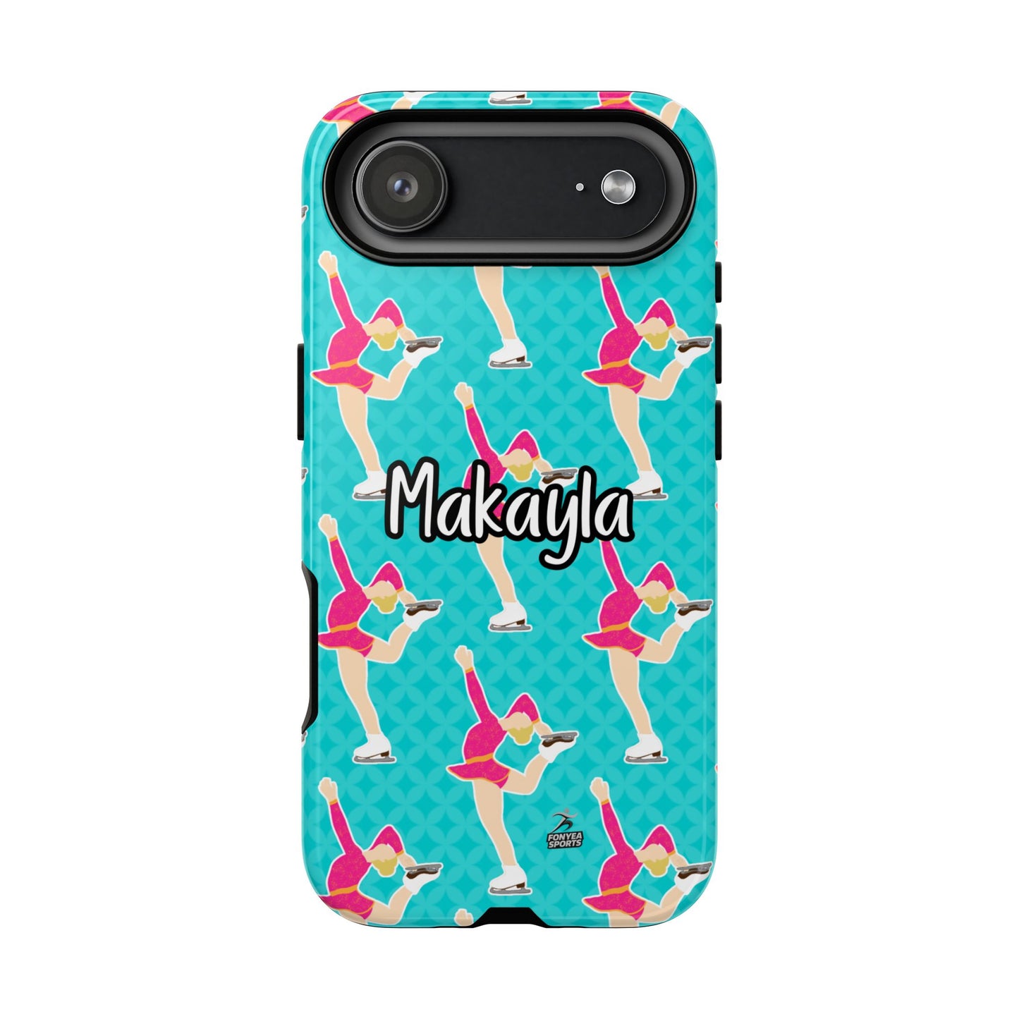 Personalized Figure Ice Skater Girl Tough Phone Case, Fonyea Sports