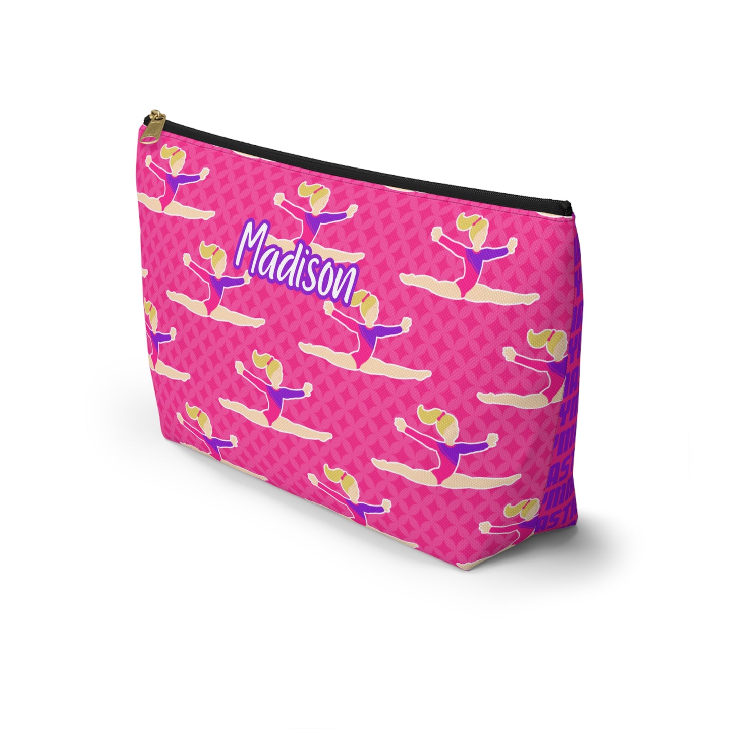 Fonyea Sports Gymnast Pink Accessory Makeup Pouch Bag