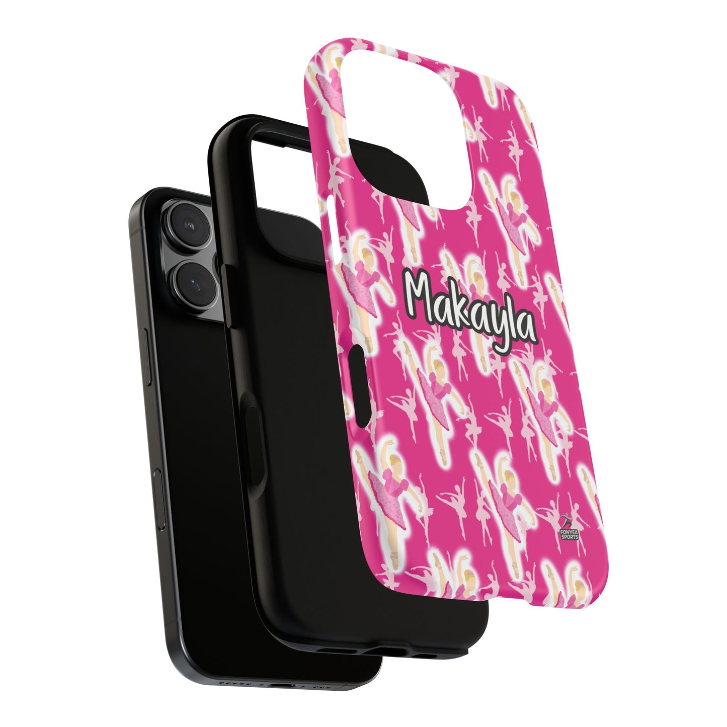 Personalized Ballerina Dancer Tough Phone Case, Fonyea Sports