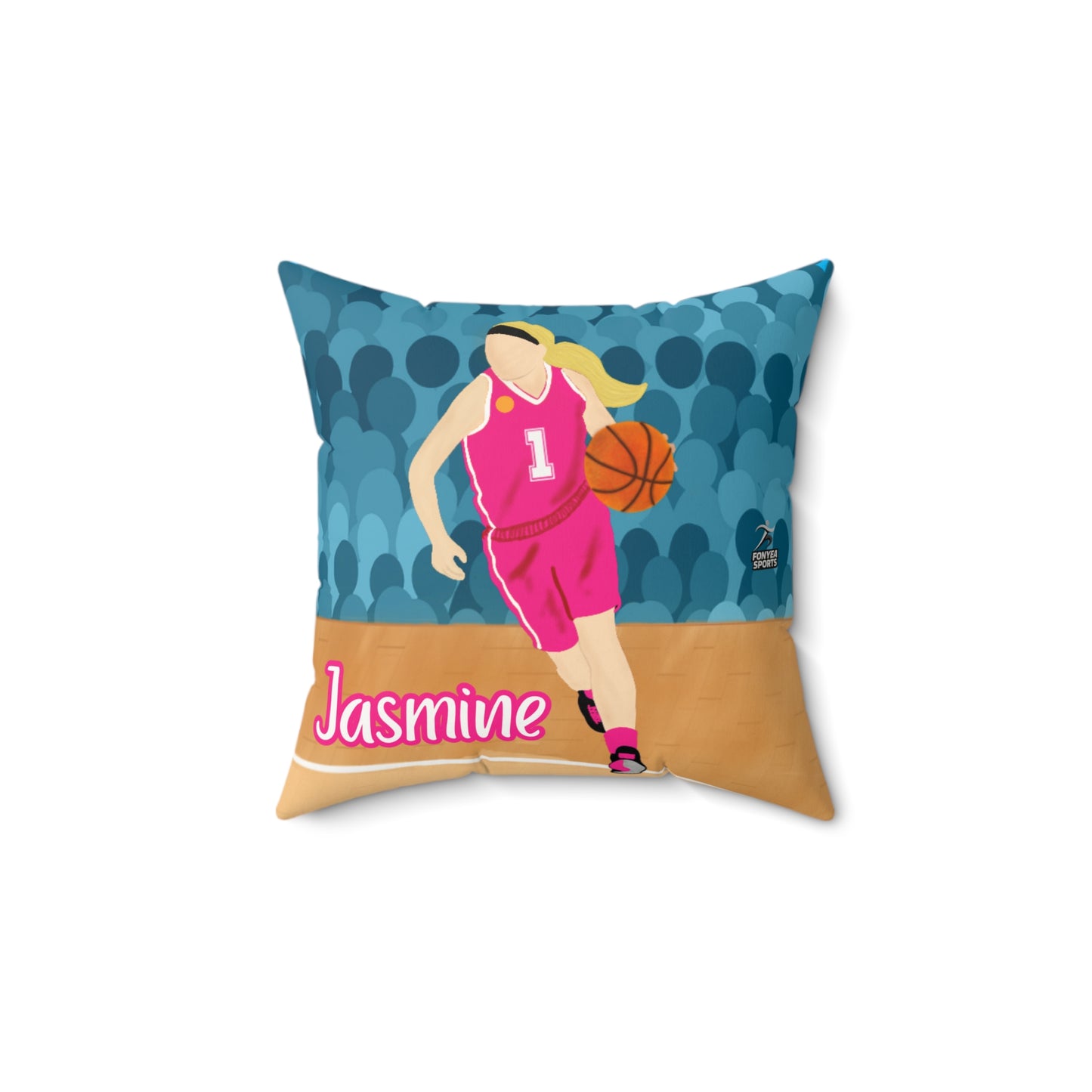 Fonyea Sports Basketball Girl Pillow