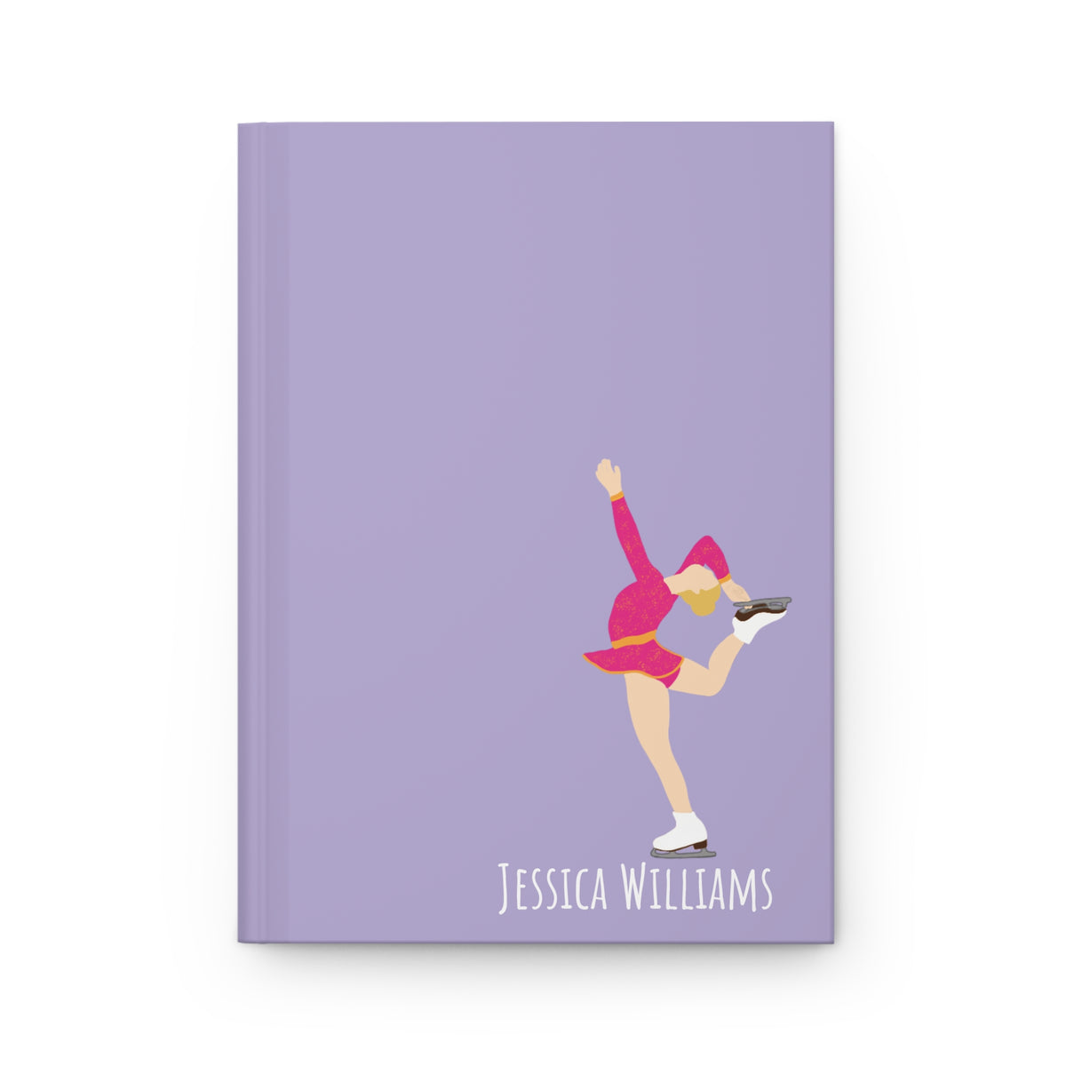 Figure Skater Personalized Blank Lined Journal — Hardback Edition
