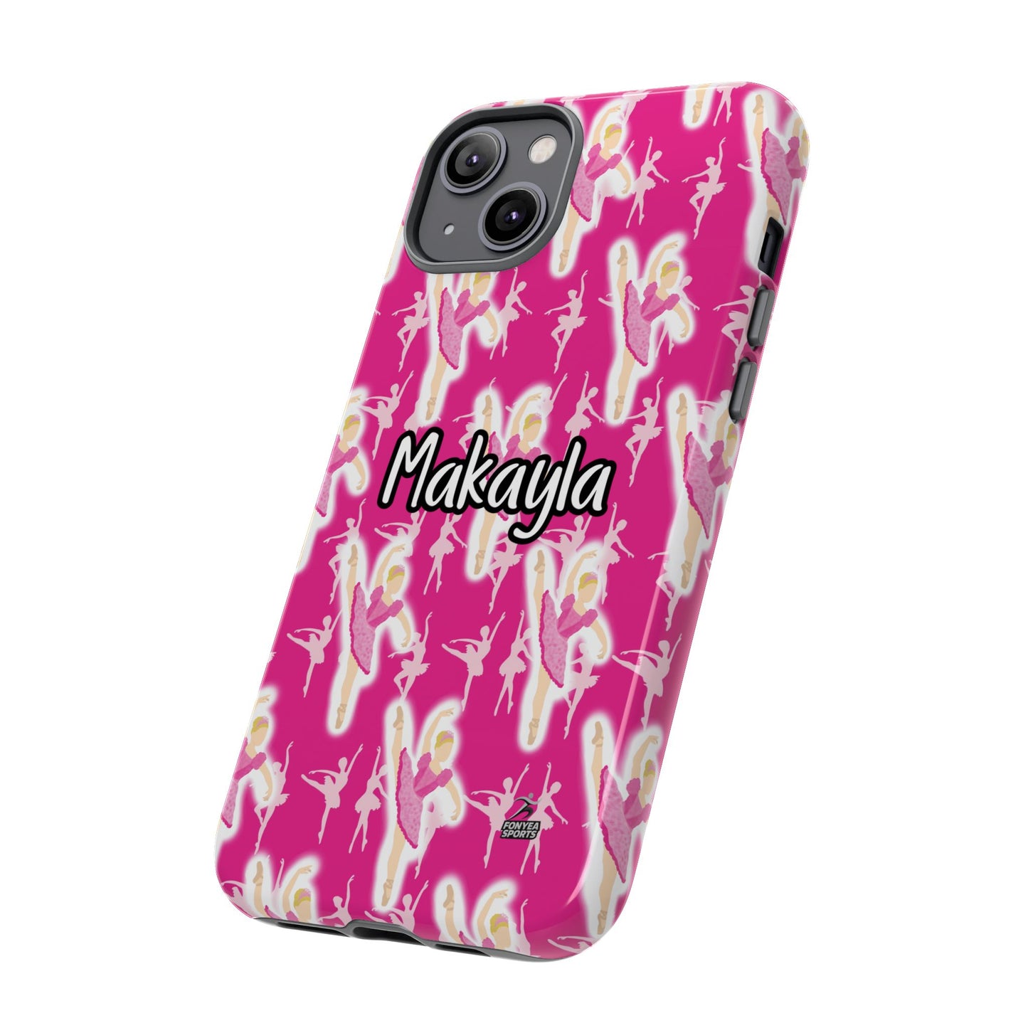 Personalized Ballerina Dancer Tough Phone Case, Fonyea Sports