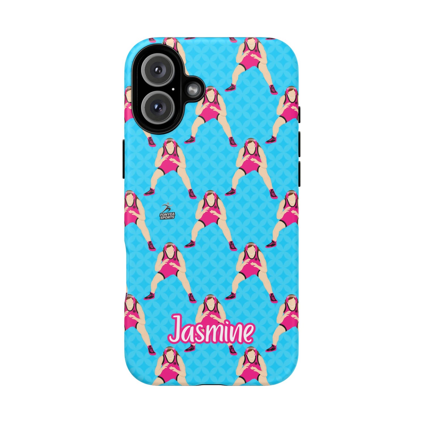 Personalized Wrestler Girl Tough Phone Case, Fonyea Sports