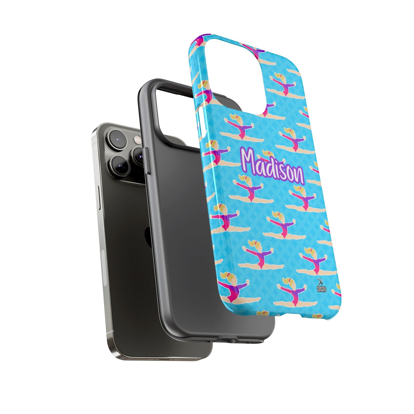 Personalized Gymnast BlueTough Phone Case, Fonyea Sports