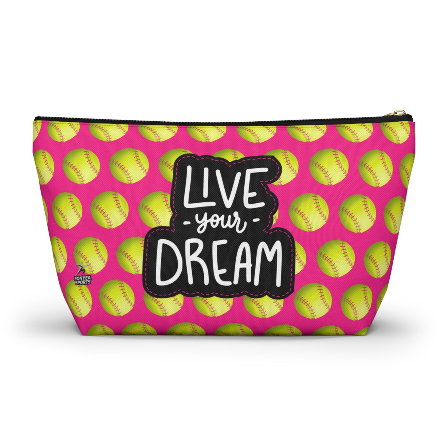 Fonyea Sports Softball Accessory Makeup Pouch Bag
