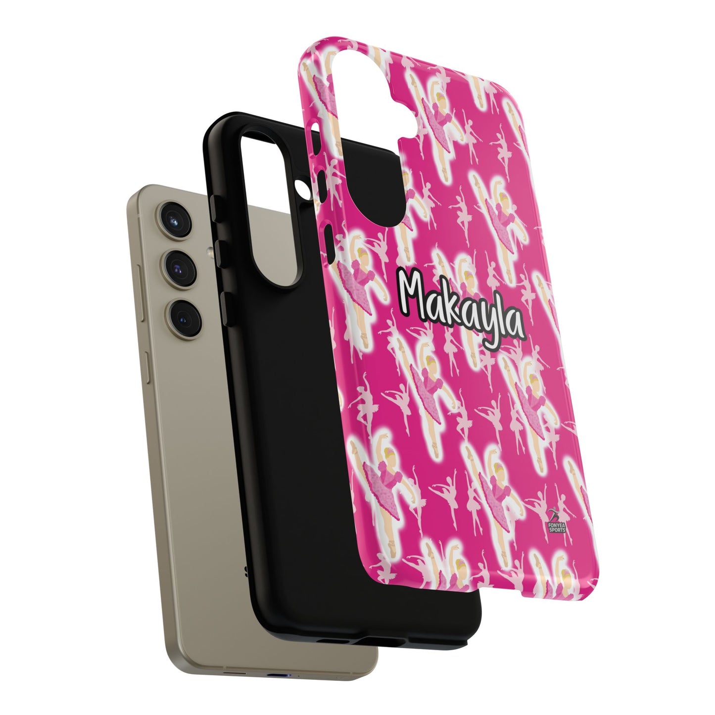 Personalized Ballerina Dancer Tough Phone Case, Fonyea Sports
