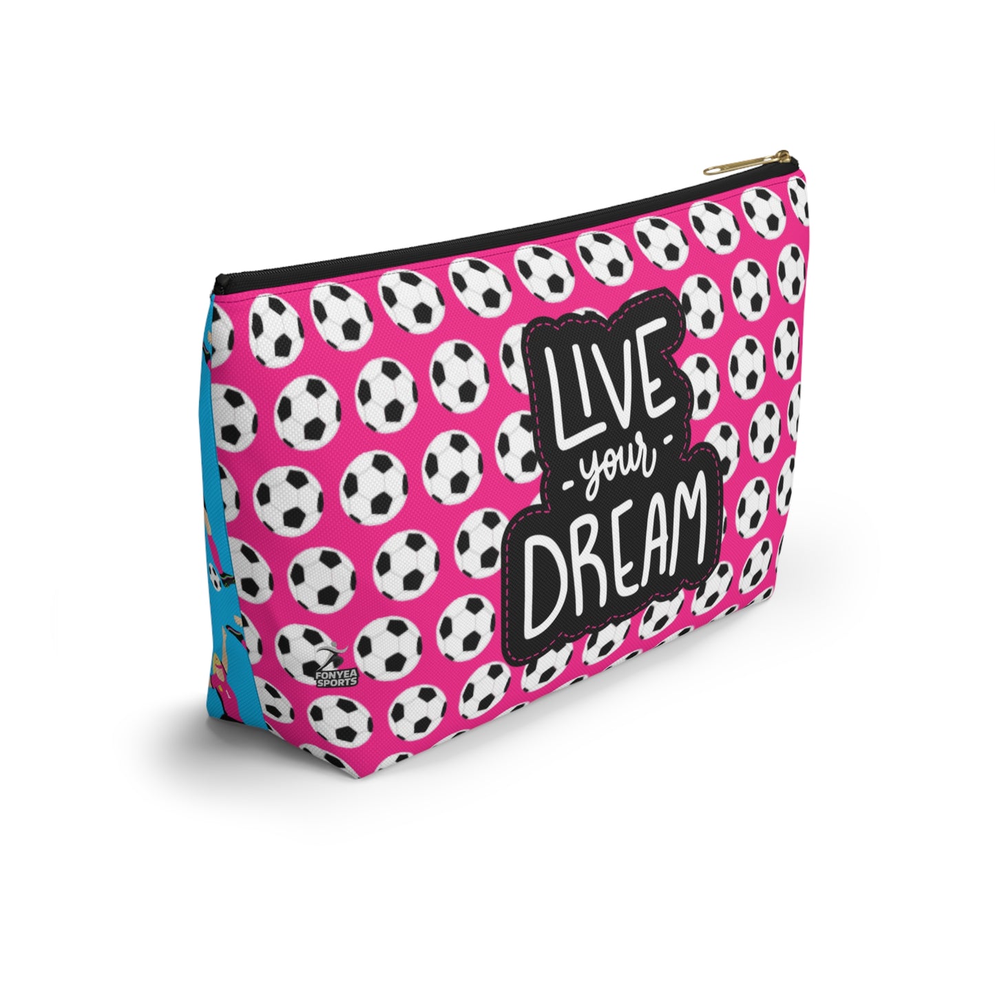 Fonyea Sports Soccer Girl Accessory Makeup Pouch Bag