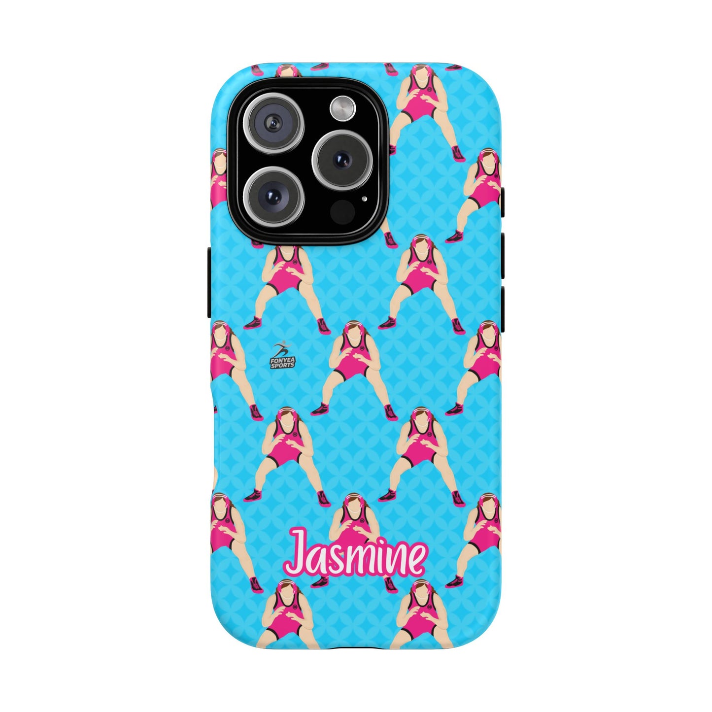 Personalized Wrestler Girl Tough Phone Case, Fonyea Sports