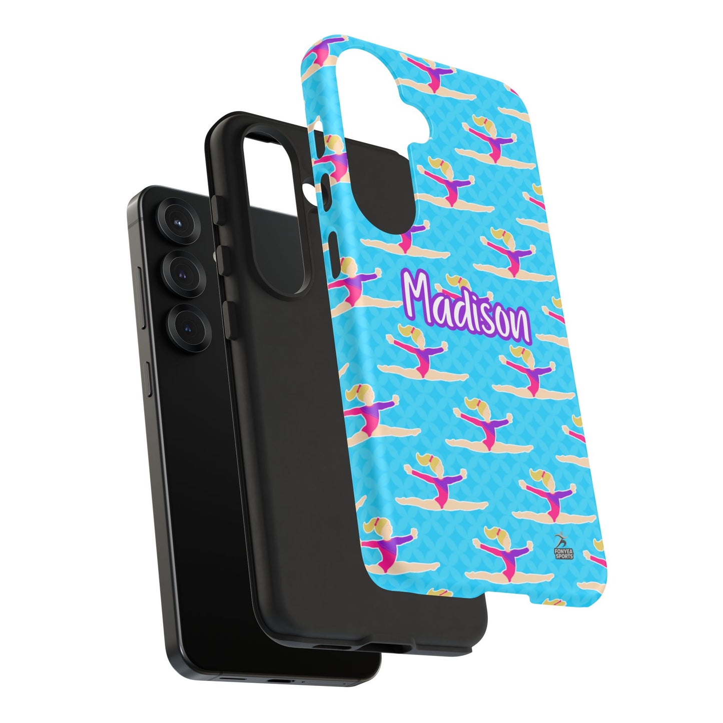 Personalized Gymnast BlueTough Phone Case, Fonyea Sports